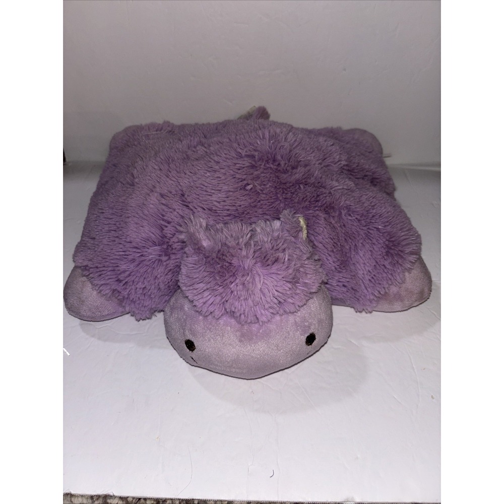 Pillow Pet Peewee 2010 Purple Hippo 12" Plush Lavender